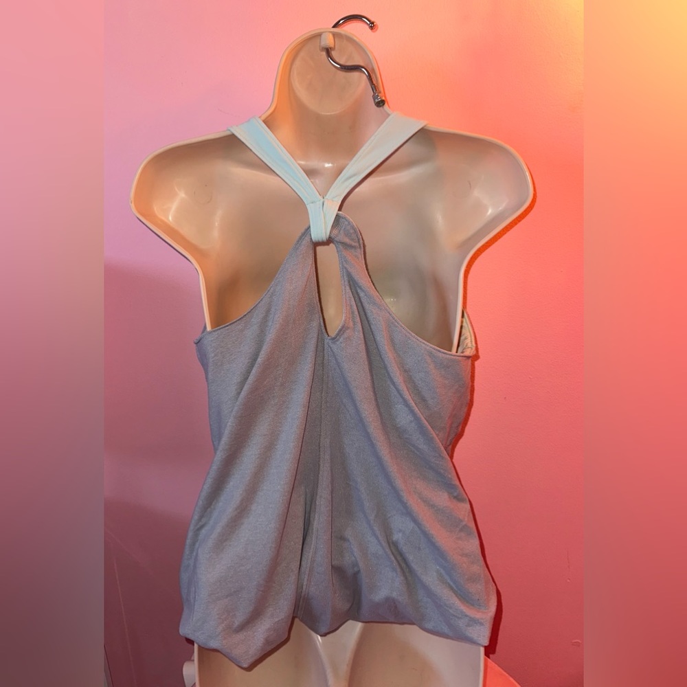 Lucy Athletic Wear Racerbavk Tank Top Grey/Mint
